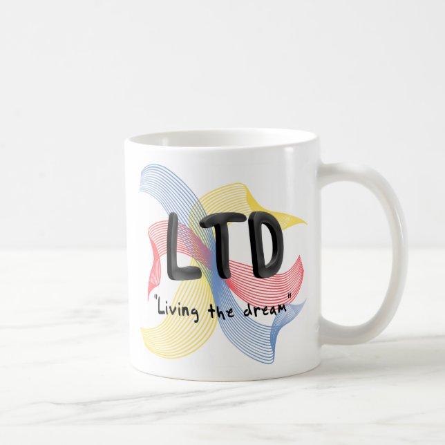 Caneca De Café vivendo o sonho (Direita)