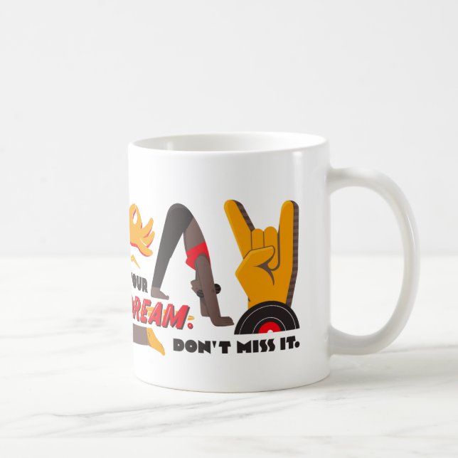 Caneca De Café Vivendo seu sonho Max Mug (Direita)