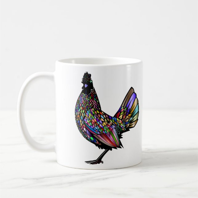 Caneca De Café Vivid Eclectic Beauighd Rooster (Esquerda)