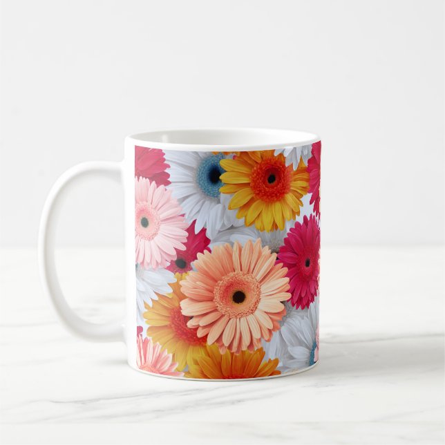 Caneca De Café Vivid Gerbera Blooming (Esquerda)