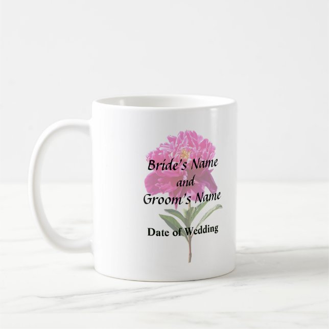 Caneca De Café Vivid Pink Peony (Esquerda)