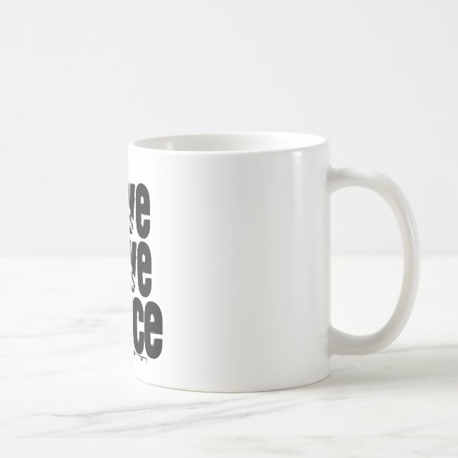 Caneca De Café Vivo, amor, bailarina da dança (Direita)