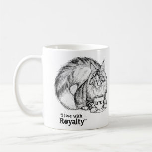 Caneca De Café Vivo com Royalty Cat Mug - Café Maine Coon