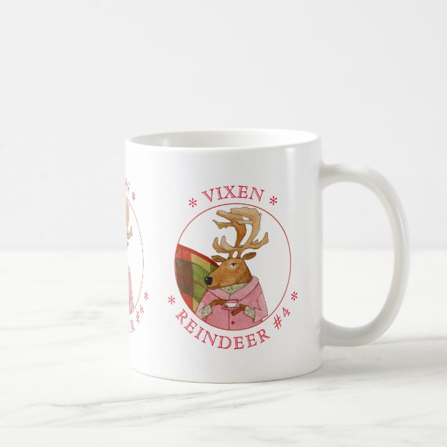 Caneca De Café VIXEN REINDEER White Mug (Direita)