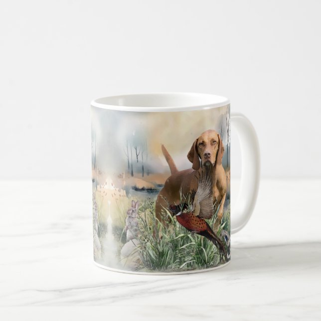 Caneca De Café Vizsla, Arte (Frente Esquerda)