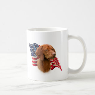 Caneca De Café Vizsla Flag
