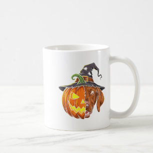 Caneca De Café Vizsla Pumpkin Jack O Lanterna Halloween Crianças