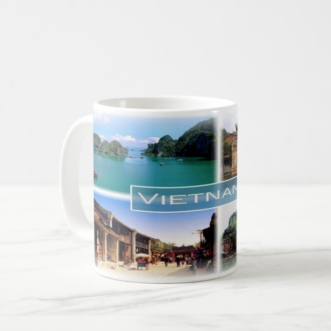 Caneca De Café VN Vietnam - (Frente Esquerda)
