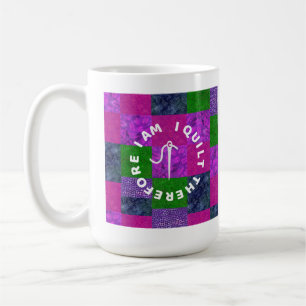 Caneca De Café Vó que faz colcha Avó que faz colcha tecido remend