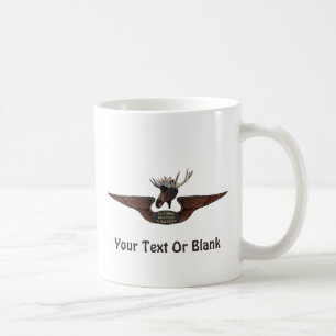 Caneca De Café Voando Moose Bush Piloto Wings