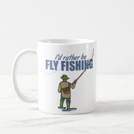 Caneca De Café Voar pescando em Waders