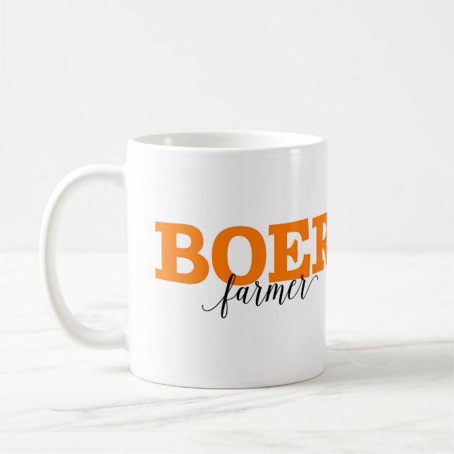 Caneca De Café Vocabulário holandês da palavra do Boer/fazendeiro (Esquerda)
