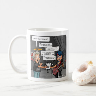 Caneca De Café Vocalista Música Humor Funny Pun Coffee Mug