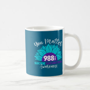 Caneca De Café Você 988 Conscientização sobre Prevenção ao Suicíd