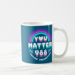 Caneca De Café Você 988 Fita Arco-íris Conscientização Prevenção