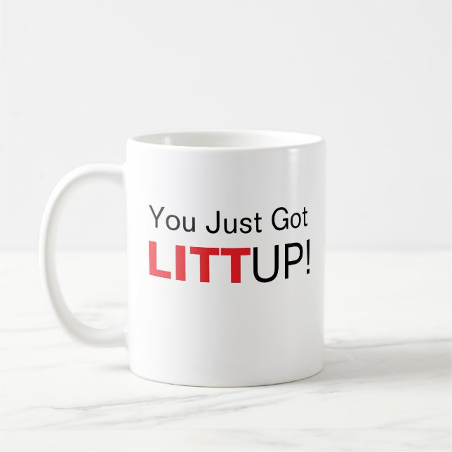 Caneca De Café Você Acabou De Levantar Mug, Fatos De Café, (Esquerda)