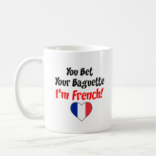 Caneca De Café Você aposta seu Baguette que eu sou francês