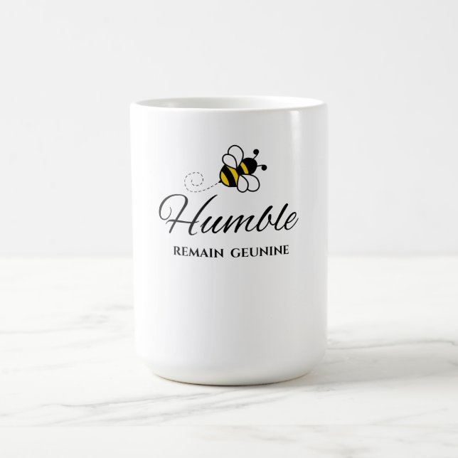 CANECA DE CAFÉ VOCÊ AUTÊNTICO, BRANCO 425 ML. BEE HUMBLE (Centro)