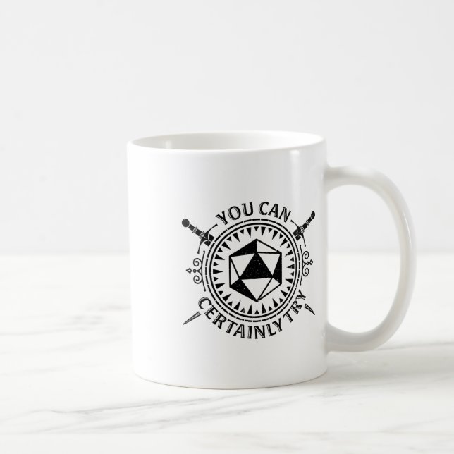 Caneca De Café Você certamente pode tentar o jogo de interpretaçã (Direita)
