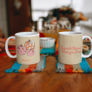 Caneca De Café Você colherá o que plantar Obrigados de nome perso
