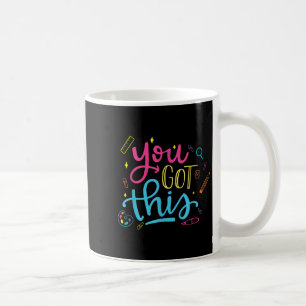 Caneca De Café Você Conseguiu Dia de Teste Motivacional Professor
