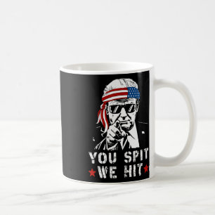 Caneca De Café Você cospe nós acertamos Vintage Trump Se eles cus
