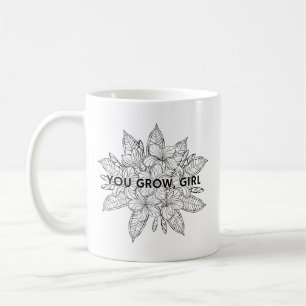 Caneca De Café Você Cresce Garota Engraçado Gardening