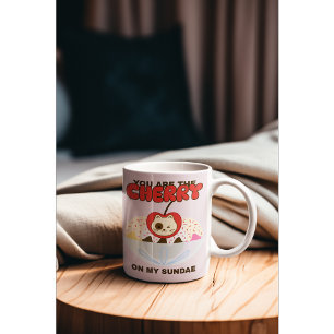 Caneca De Café Você é a cereja do meu gato sundae
