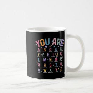 Caneca De Café Você É Alfabeto Letras Aprenda Abcs Inspiration Te