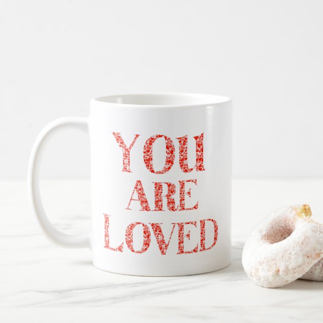 Caneca De Café Você é amado (Com Donut)