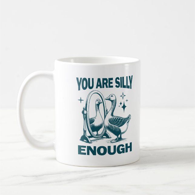 Caneca De Café Você É Bobo o Suficiente Ganso Bobo Excêntrico E D (Esquerda)