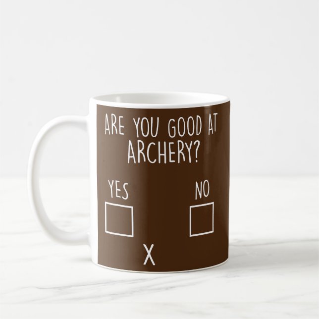 Caneca De Café Você é bom em Archery Archer? (Esquerda)