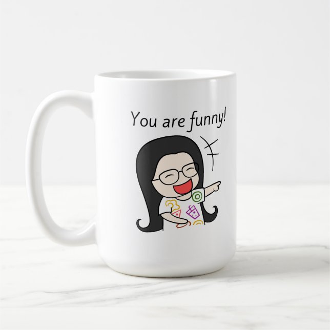 Caneca De Café você é engraçado (Esquerda)