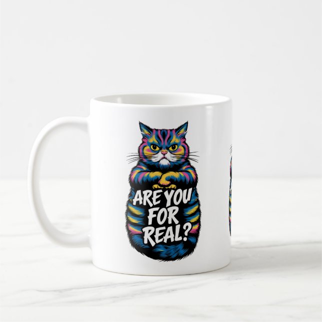 Caneca De Café Você É Mesmo Engraçado Gato Mal-Humorado (Esquerda)