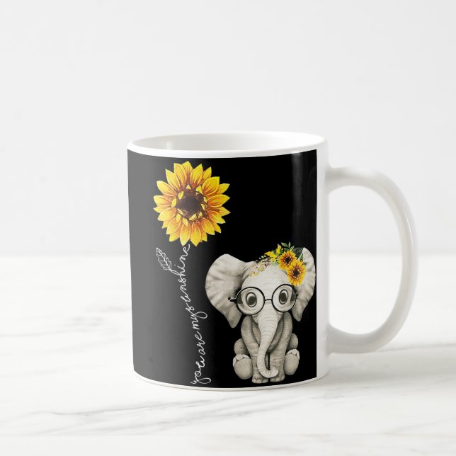 Caneca De Café Você É Meu Presente De Elefante Sunshine Hippie Su (Direita)