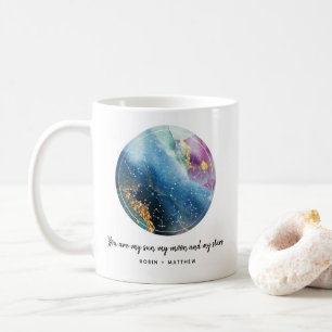 Caneca De Café Você é meu Sol, minha lua e estrelas, presente c