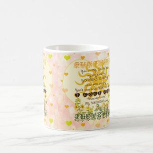 Caneca De Café Você é meus corações da luz do sol