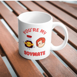 Caneca De Café Você é minha Comida de Soja Romântica
