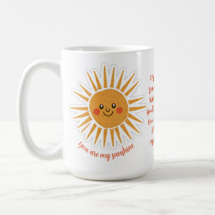 Caneca De Café Você é minha letra de sol Mug