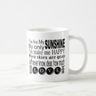 Caneca De Café Você é minha luz do sol minha somente luz do sol