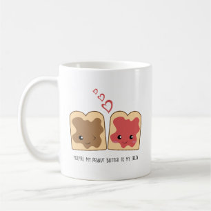 Caneca De Café Você é minha manteiga de amendoim para minha gel