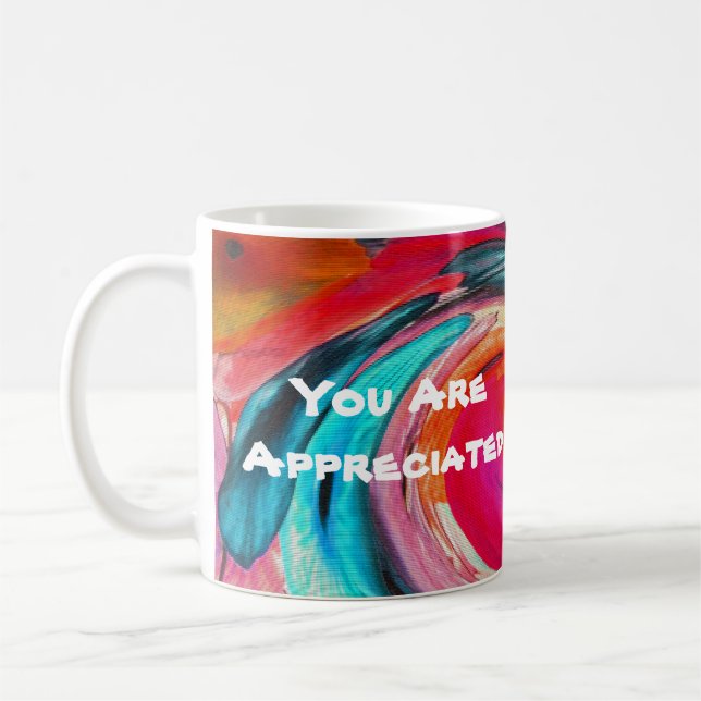 Caneca De Café Você É Muito Agradável Tie Dye (Esquerda)