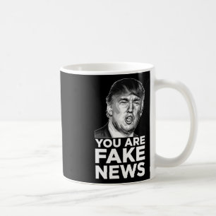 Caneca De Café Você é Notícias Falsas - Presidente Trump Insulto 