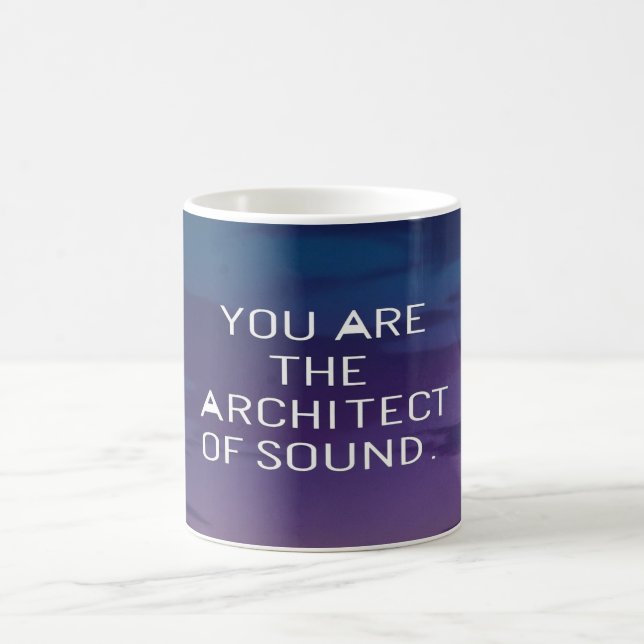 Caneca De Café Você É O Arquiteto Do Som (Centro)