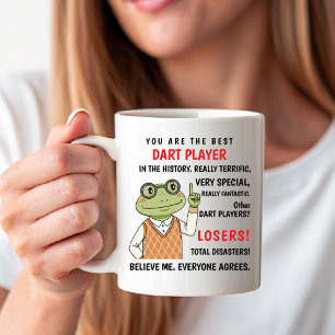 Caneca De Café Você é o Melhor Jogador de Dardos. Outros são Perd