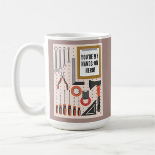 Caneca De Café Você é o meu Pai de Dia de os pais de herói.