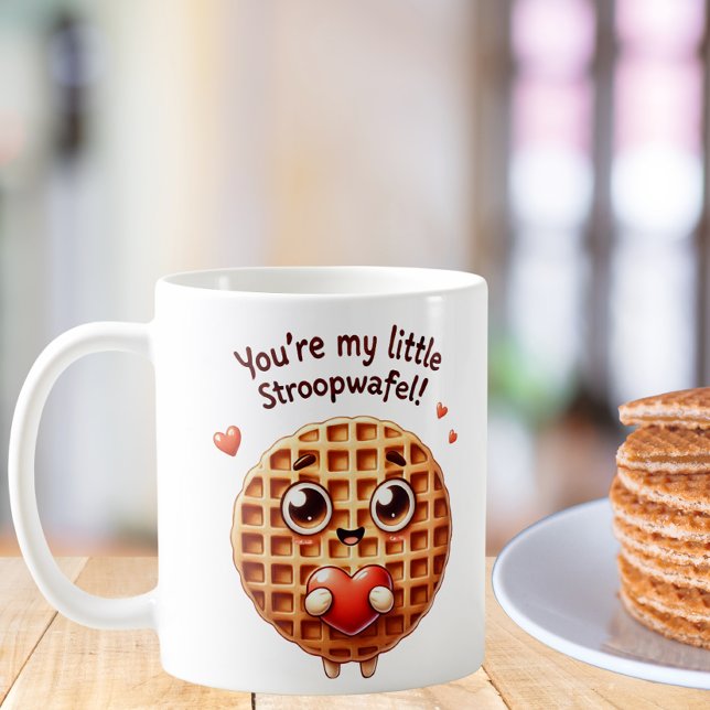Caneca De Café Você é o meu pequeno Stroopwafel (Criador carregado)