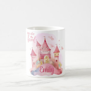 Caneca De Café Você é o Palácio Amado na Nuvem Rosa