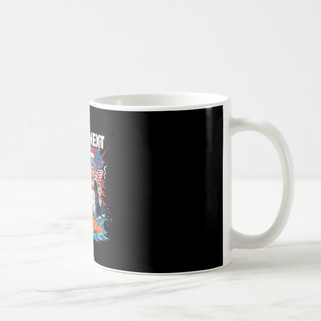 Caneca De Café Você é o Próximo Trump e Tio Sam na Cu (Direita)