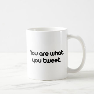 Caneca De Café Você é o que você tweet